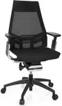 B&uuml;rostuhl / Drehstuhl Genidia Smart Black Cm Netz Schwarz Al Chrom Hjh Office