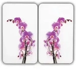 Maximex Herdabdeckplatte Universal Orchideenbl&uuml;te 2er Set, F&uuml;r Alle Herdarten,