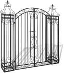 Zierendes Gartentor Schmiedeeisen 122&times;20,5&times;134 Cm - Vidaxl