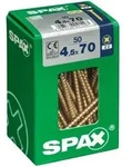 50er-pack Spax Pozidriv-senkkopfschrauben Aus Stahl, Durchmesser 4,5 Mm X L&auml;nge 70
