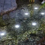 Solar Unterwasserstrahler Super Splash, 6er Set, Akku, Led Spot, Bodenleuchte,