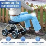 Maximex Rollsitz Secura, 52 X 40 X 41 Cm, Schwarz, Metall Silber, Polyethylen
