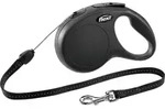 Hundeleine New Classic S Schwarz, Seil Leinen - Flexi
