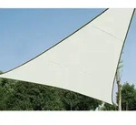 Perel - Sonnensegel - Dreieckig - 5 X 5 X 5 M - Farbe: Cremewei&szlig;