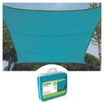 Perel - Sonnensegel - Quadratisch - 3.6 X 3.6 M - Farbe: Himmelblau