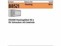 Messingdübel r 88521 pa 4 M6/13,5 Messing 100 Stück Fischer