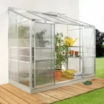 Vitavia - Anlehn-gew&auml;chshaus 'ida 3300', Aluminium Eloxiert, 3,3 M2, 4 Mm Hkp