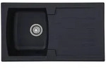Einbausp&uuml;le Respekta Mineralite Sp&uuml;lbecken 86 X 50 Schwarz
