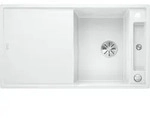 Blanco Einbausp&uuml;le Axia Iii 5 S Silgranit Mit Glasschneidbrett, Infino, Wei&szlig;
