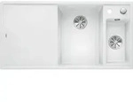 Blanco Einbausp&uuml;le Axia Iii 6 S Silgranit Infino Ablauf Becken Rechts Wei&szlig; Mit