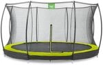 Exit Toys - Exit Silhouette Bodentrampolin &Oslash;366cm Mit Sicherheitsnetz - Gr&uuml;n