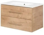 Fackelmann - Waschtischunterschrank Inkl. Keramikbecken B.perfekt / Soft-close-system