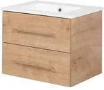 Fackelmann - Waschtischunterschrank Inkl. Keramikbecken B.perfekt / Soft-close-system