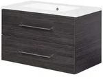 B.perfekt Waschtischset 80cm - Dark Oak - Fackelmann