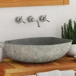 Waschbecken Flussstein Oval (45-53)x(34-41) Cm - Vidaxl