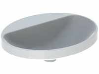 VariForm Einbauwaschtisch oval, 550x450mm, mit Hahnloch, ohne Überlauf, Farbe:
