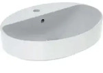 Geberit Variform Aufsatzwaschtisch Oval, 600x450mm, Mit Hahnloch
