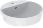 Geberit - Variform Halbeinbauwaschtisch Rund, 500mm, Mit Hahnloch,