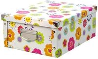 Zeller Aufbewahrungsbox Punkte, Pappe, 17 Cm Hoch