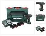 Metabo Akku-schlagbohrschrauber Sb 18, 2x 2,0 Ah + Ladeger&auml;t In Metabox 145