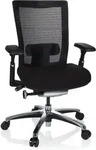 B&uuml;rostuhl Nova Pro Alu Stoff Schwarz Hjh Office