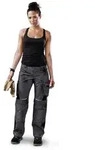 K&uuml;bler Workwear - K&uuml;bler Damenhose Pulsschlag High Anthrazit/schwarz Gr. 48