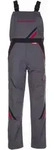 Planam Latzhose Highline Gr. 26 Schiefer/schwarz/rot
