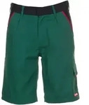 Planam Highline Shorts Gr&uuml;n/schwarz/rot S