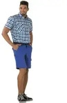 Planam Highline Shorts Blau/marine/zink S