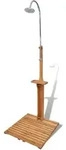 Gartendusche Holz Vidaxl