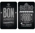 Wenko Herdabdeckplatte Aus Glas, Universal, Bon Appetit - 2er Set
