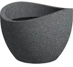 Scheurich - Bertopf Wave Globe Serie 250 Schwarz Granit &Oslash; 50 Cm Kunststofft&ouml;pfe