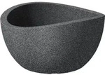 Scheurich - Pflanzschale Wave Globe Bowl Serie 252 Schwarz Granit &Oslash; 40 Cm