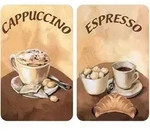 Herdabdeckplatte Universal Kaffee 2er Set, F&uuml;r Alle Herdarten, Mehrfarbig,