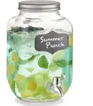 Getr&auml;nkespender Mit Einem Hahn Und Deckel , Glas 3,8 L - Zeller