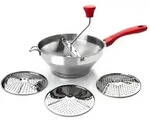 Ibili Kartoffelstampfer Silber 24 Cm 3 Scheiben