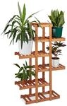 Relaxdays - Blumenregal Aus Holz, 5 Ebenen, Blumenst&auml;nder F&uuml;r Innen, Mehrst&ouml;ckig,