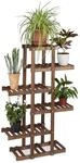 Relaxdays - Blumenregal Aus Holz, 5 Ebenen, Blumenst&auml;nder F&uuml;r Innen, Mehrst&ouml;ckig,