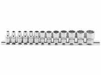 Steckschlüssel-Einsatz-Satz Gear Lock Antrieb Innenvierkant 6,3 mm (1/4)...