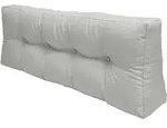 Palettenkissen R&uuml;ckenkissen Eco Elements Hellgrau, 120x40x10 Cm - Beautissu