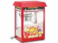 Kleine Popcornmaschine 1600 w Retro 5 kg/h Edelstahl, gehärtetes Glas, Teflon