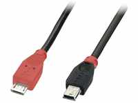 Lindy - USB-Kabel usb 2.0 USB-Micro-B Stecker, USB-Mini-B Stecker 1.00 m...