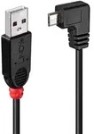 Lindy Usb-kabel Usb 2.0 Usb-a Stecker, Usb-micro-b Stecker 2.00 M Schwarz 31977