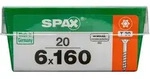 Spax - Universalschrauben 6.0 X 160 Mm Tx 30 - 20 Stk. Holzschrauben