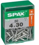 Spax - Universalschraube, 4 X 30 Mm, 50 St&uuml;ck, Teilgewinde, Senkkopf, T-star Plus