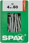 Spax - Universalschraube, 4,5 X 60 Mm, 50 St&uuml;ck, Teilgewinde, Senkkopf, T-star Plus
