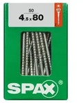 Spax - Universalschraube, 4,5 X 80 Mm, 50 St&uuml;ck, Teilgewinde, Senkkopf, T-star...