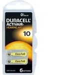 Duracell - H&ouml;rger&auml;tebatterie Za 10 1.45 V 6 St. 90 Mah Zink-luft Activair 10