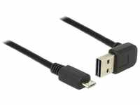 Delock - Easy-USB-Kabel 2.0 A(gewinkelt oben/unten)-MicroB 2m (83536)