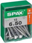 Spax - Universalschrauben 6.0 X 50 Mm Tx 30 - 15 Stk. Holzschrauben